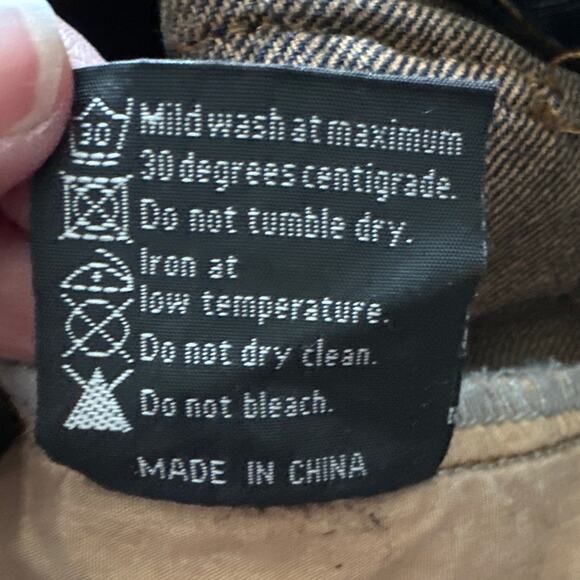 Ditch Baggy Straight Fit Zipper Cargo Jeans 30x30 - Picture 7 of 8